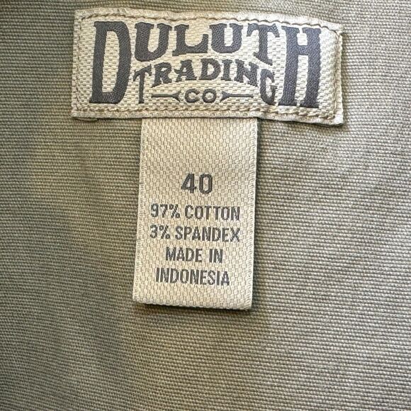 Duluth Trading Co. Cargo Shorts Mens Size 40 Beige Tan Flex Fire Hose Canvas - Picture 8 of 9